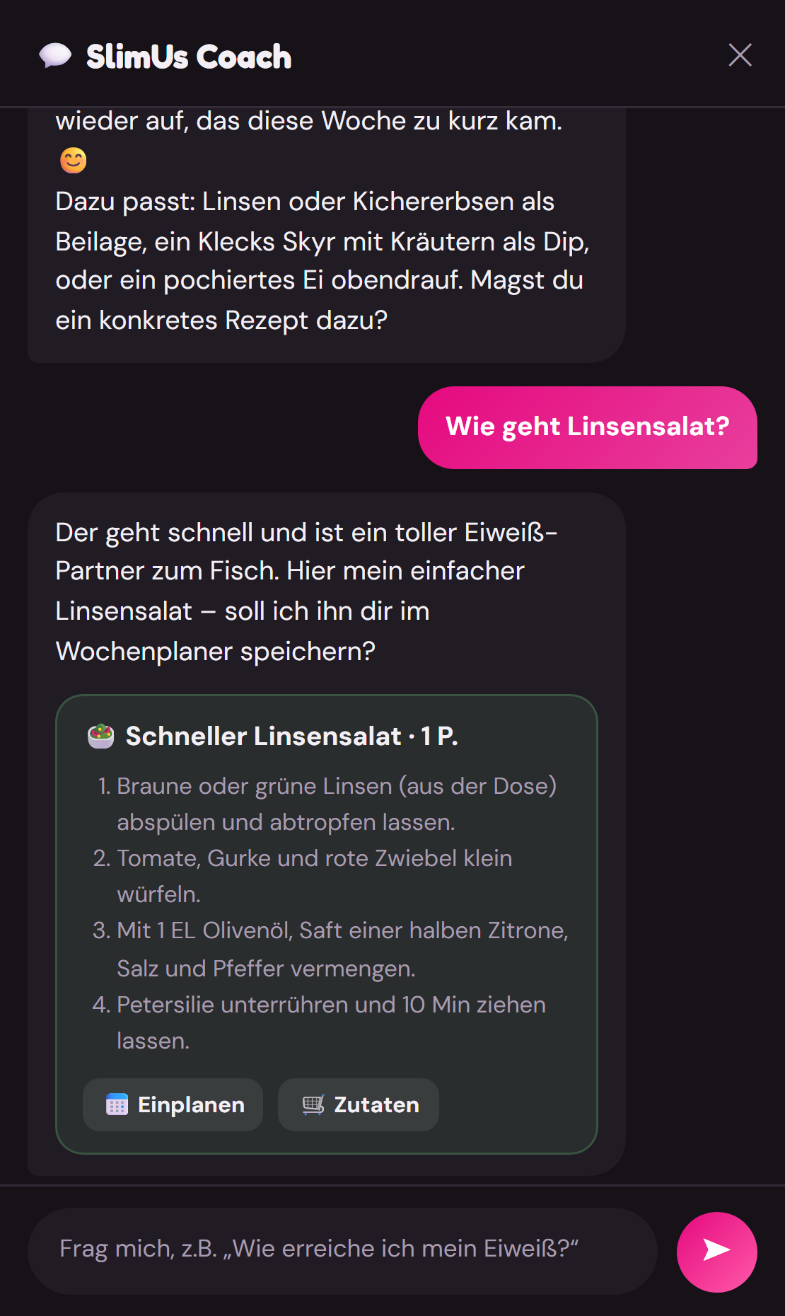 Gespräch mit dem SlimUs Coach